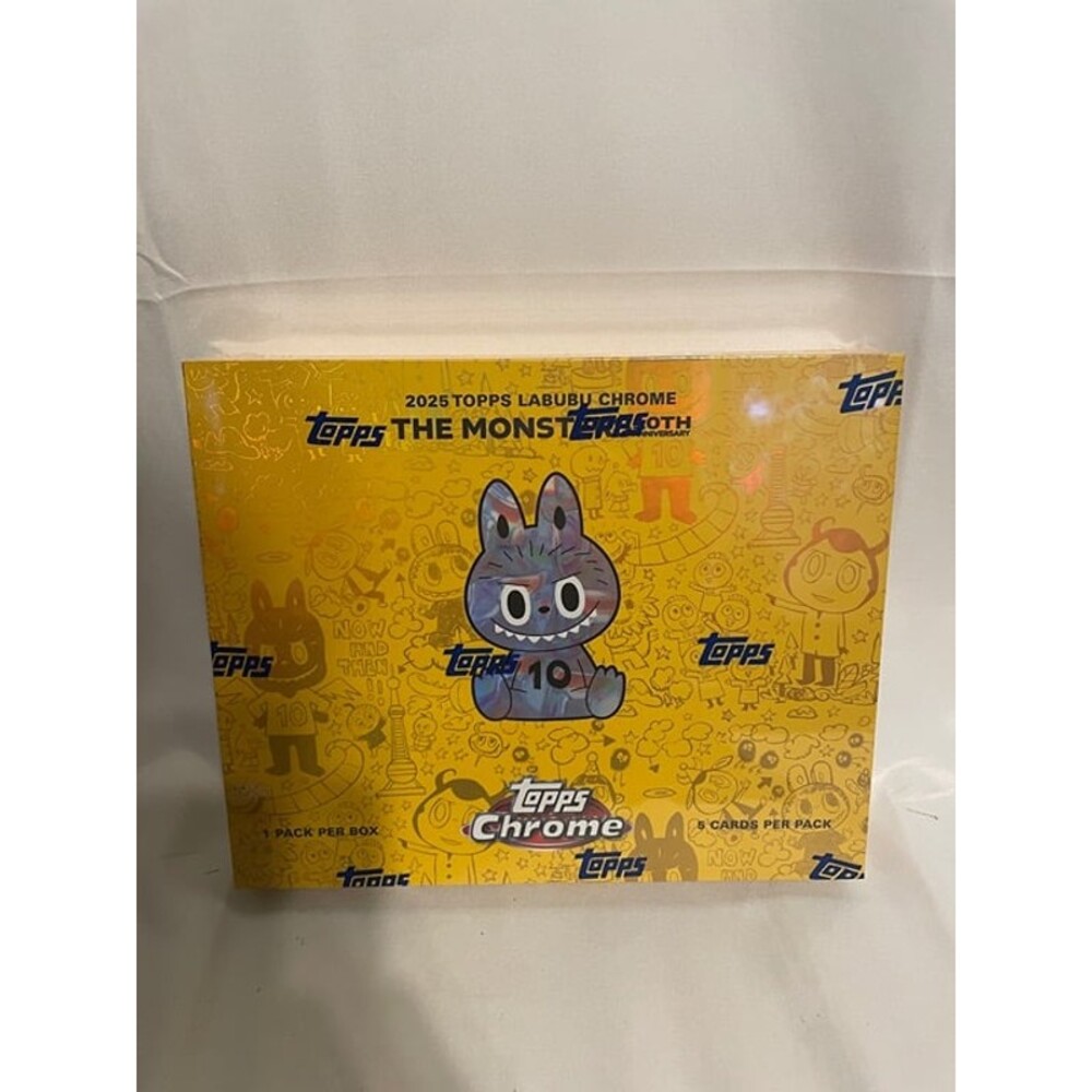 Topps Chrome Labubu The Monsters 10th Anniversary Sealed Hobby Box IN HAND